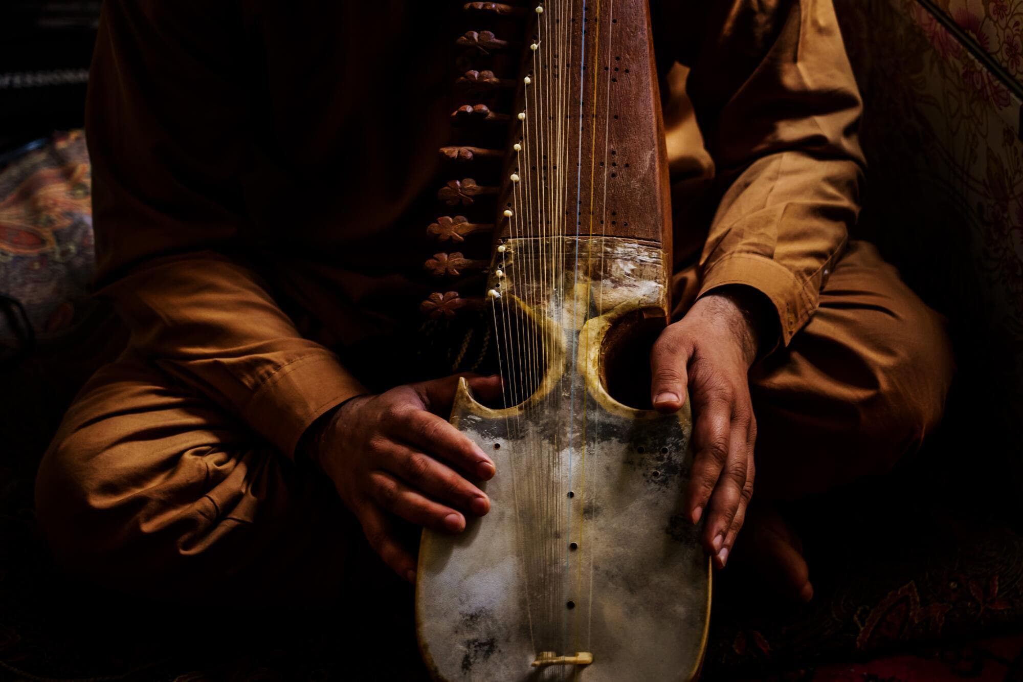Local musician performing traditional music